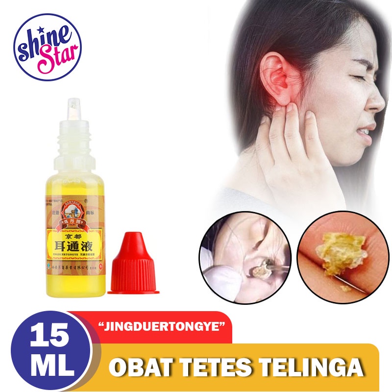 SHINE STAR - Jingduertongye Pembersih Kotoran Obat Tetes Telinga Congek / Curek / Bernanah / Berair / Berdengung