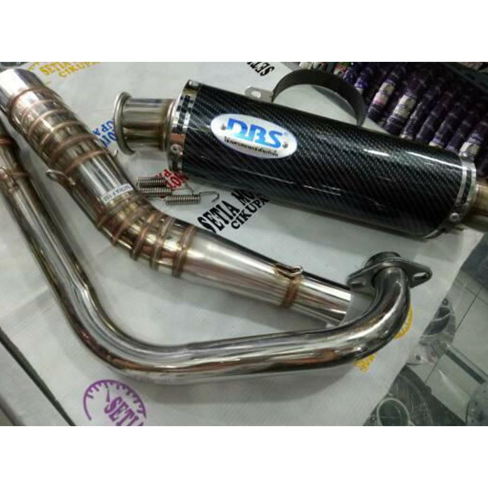 Murah Knalpot Racing Dbs Carbon Stanlis Fullsystem All Motor 150Cc Vixion Satria Fu Xabre R15 Byson