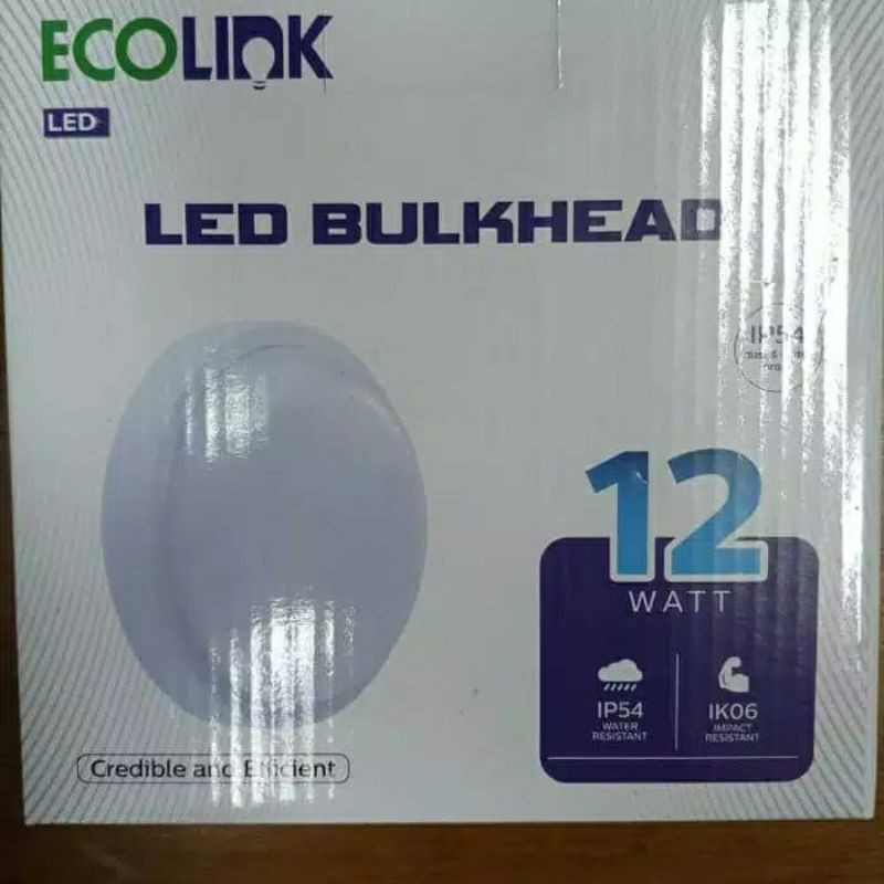 Lampu LED BulkHead / Ceiling Lamp 12W / 12 watt Ecolink BH007 NATURAL WHITE 4000K