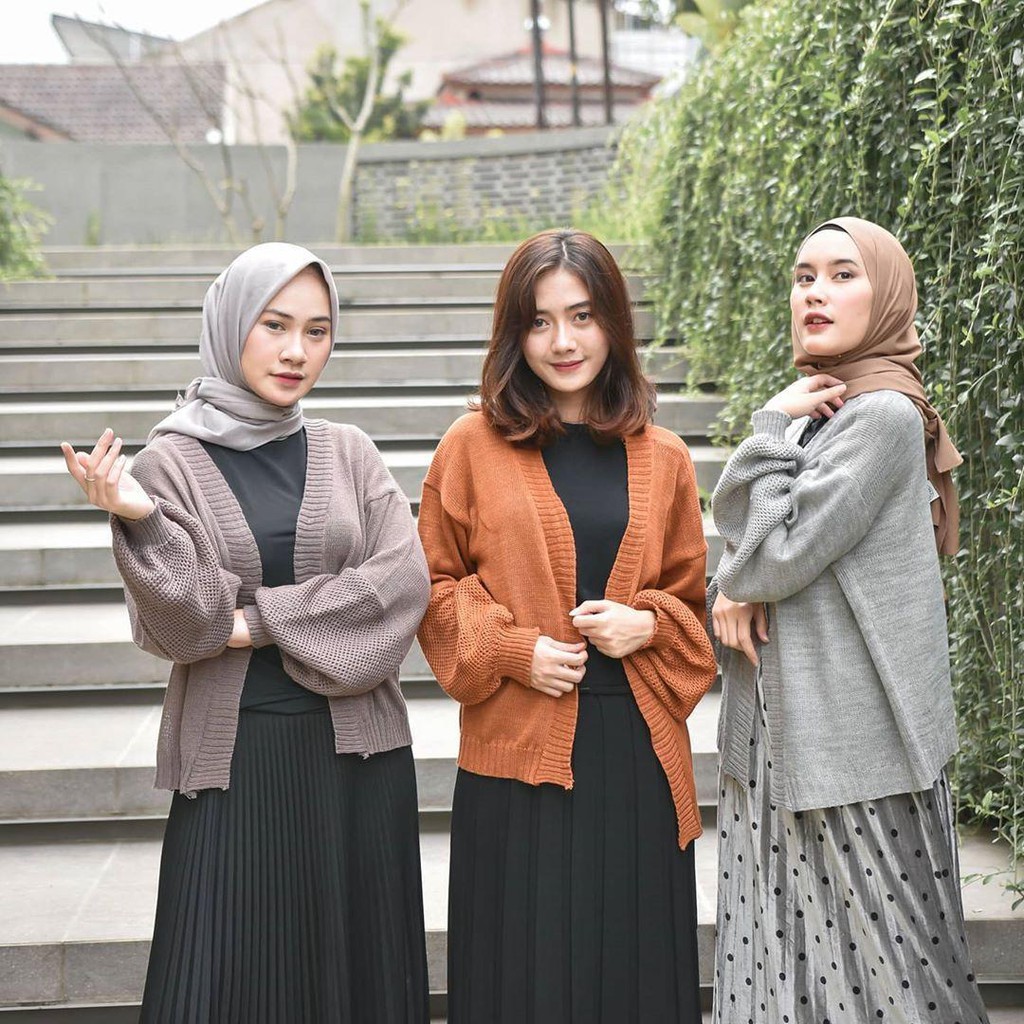 Nara Grosir - Cleo Cardy l l Knitewear l Outer Wanita