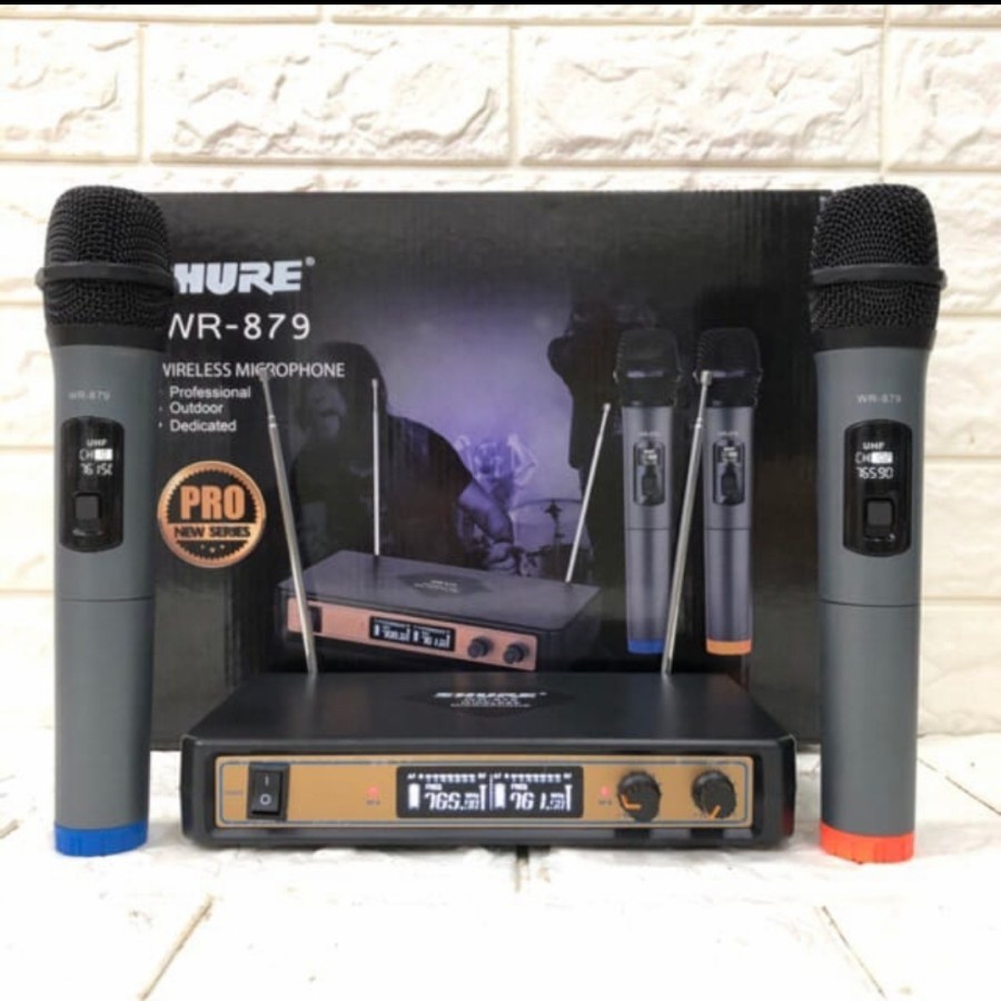 Mic Wireless Murah SHURE WR 879/WR 879 Handheld