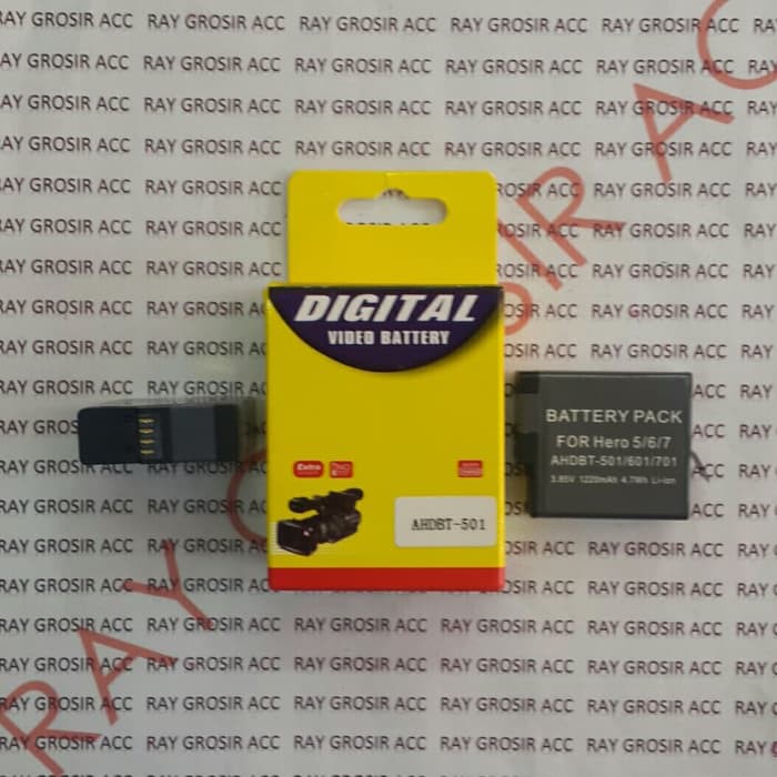 Baterai Original GoPro Replacement Hero 5 , Hero 6 , Hero 7 AHDBT-501