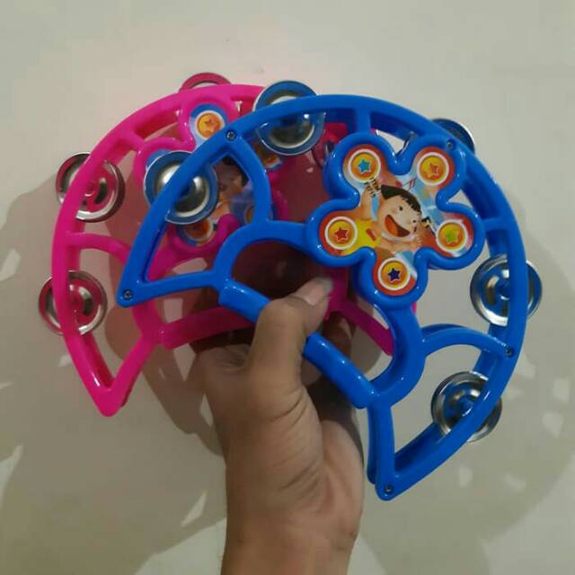 Mainan Tamborine Kecrekan - Alat Musik Kerincingan Anak Edukatif