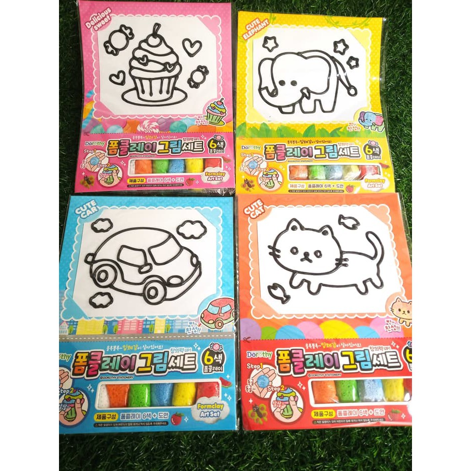 

SET MEWARNAI / FORMCLAY ART SET + Cat Slime Styrofoam