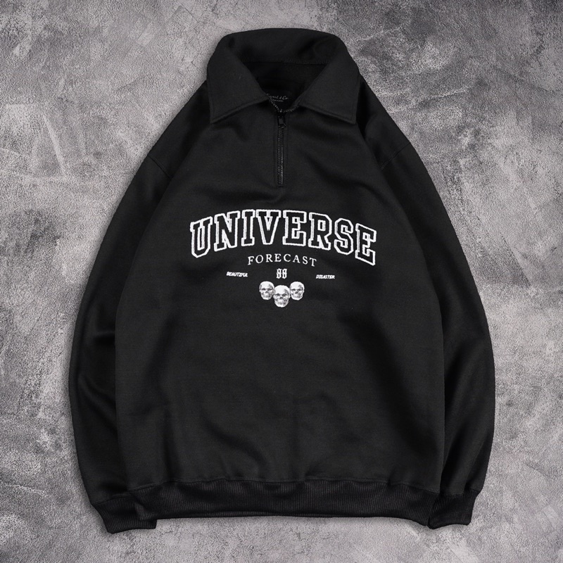 [N00784] Jaket Sweater Rugby Motif UNIVERSE