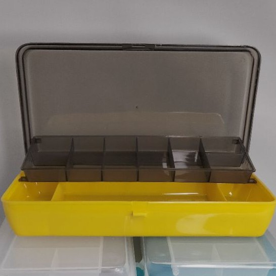 TACKLE BOX HS021 (Color BLUE / WHITE CLEAR / YELLOW)