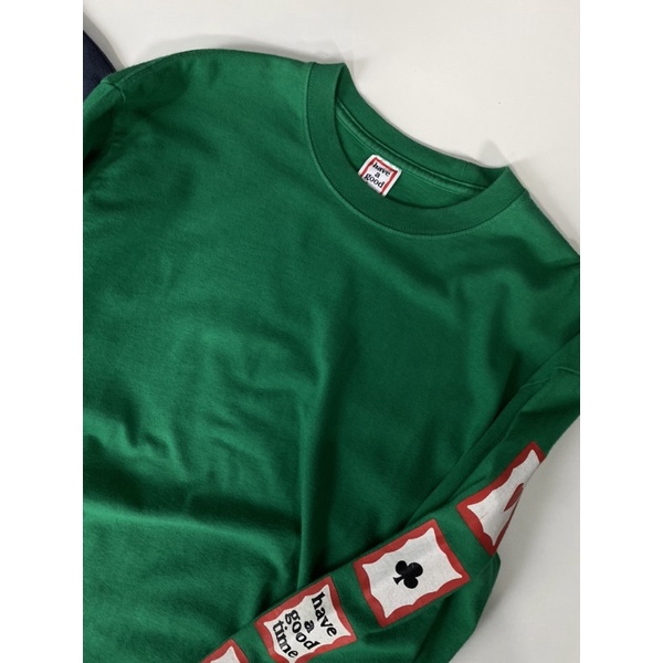 LONGSLEEVE HAGT GREEN SPELLOUT