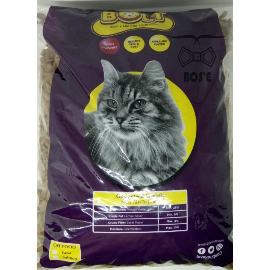 bolt makanan kucing 1kg  catfood 1000gr