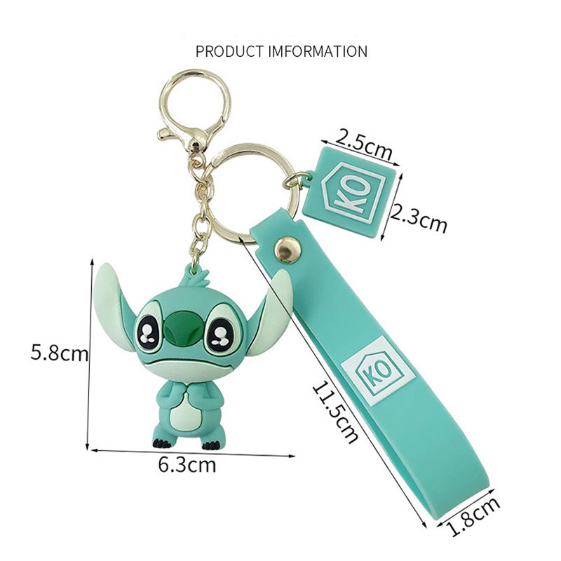 Gantungan Kunci Bentuk Boneka Kartun Stitch Disney Untuk Pria / Wanita