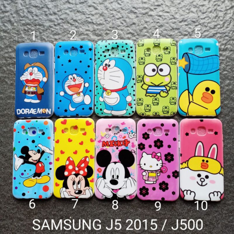 Case gambar Samsung J5 . J5 2015 . J500 motif cewek ( 3 motif ) soft softcase softshell silikon cover casing kesing housing