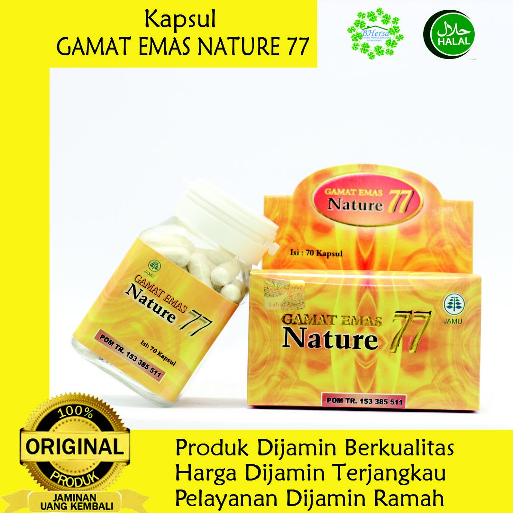 Kapsul Gamat Emas Nature 77 - Gamat Emas Nature 77 - Gamat Nature 77