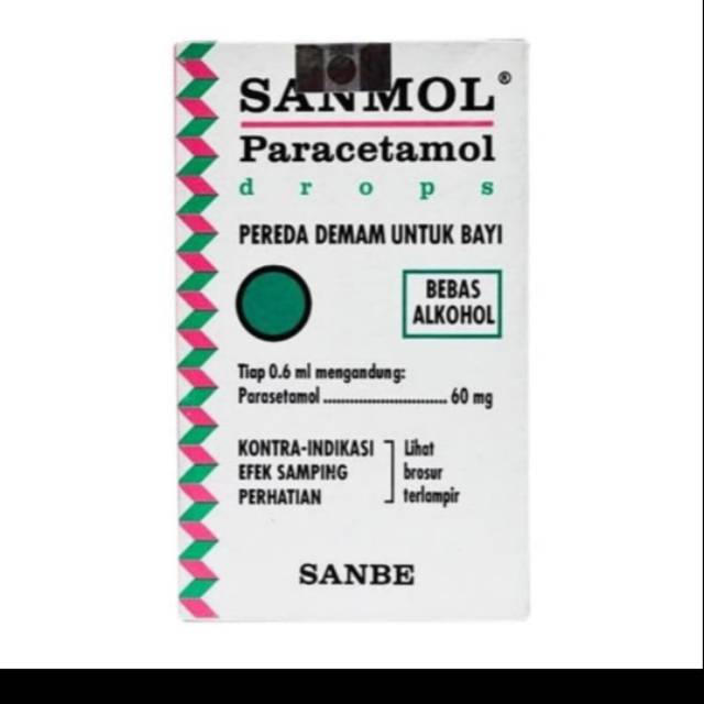 Sanmol Paracetamol Drop 15ml (Untuk menurunkan demam pada Bayi)