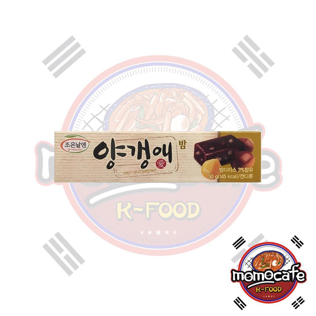 

O-Happy Day Sweet Jelly Sweet Jelly Chestnut Bar - Naugat Rasa Kacang Kastanye 50g