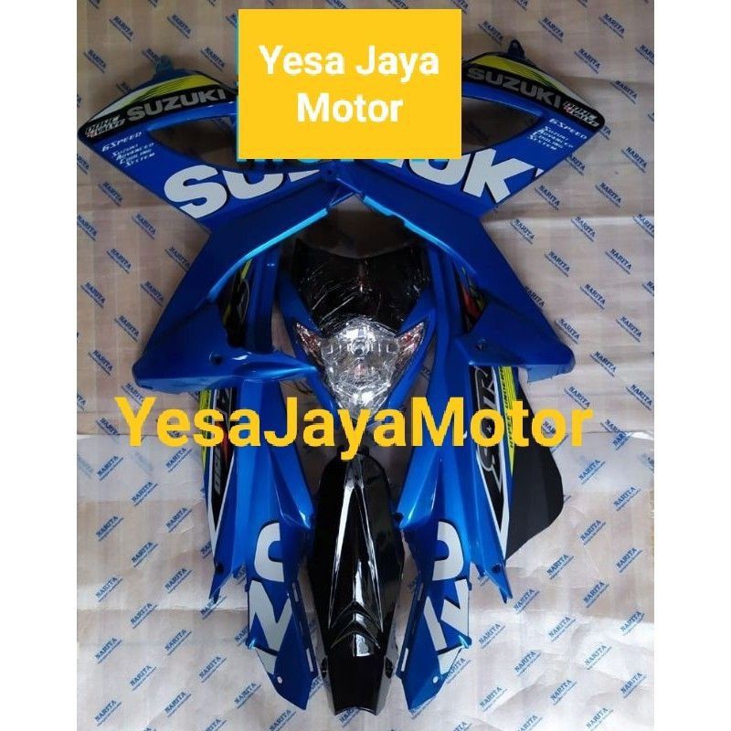 Body Halus Satria Fu Facelift Warna Biru Plus Reflektor Lampu Depan