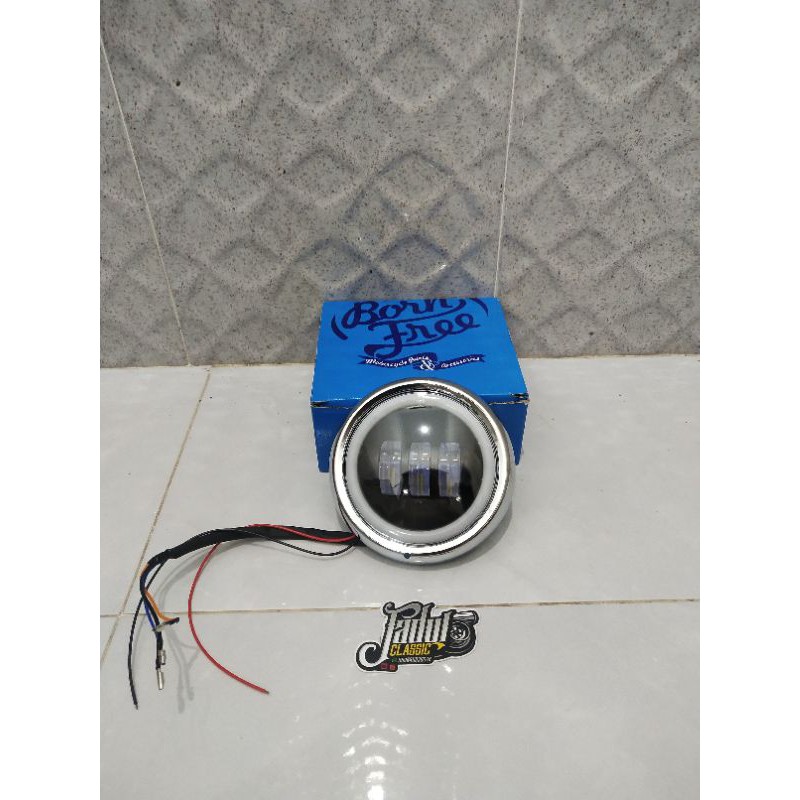 Lampu depan daymaker honda c70 led lampu reflektor c70 c50 pispot c90 model daymeker