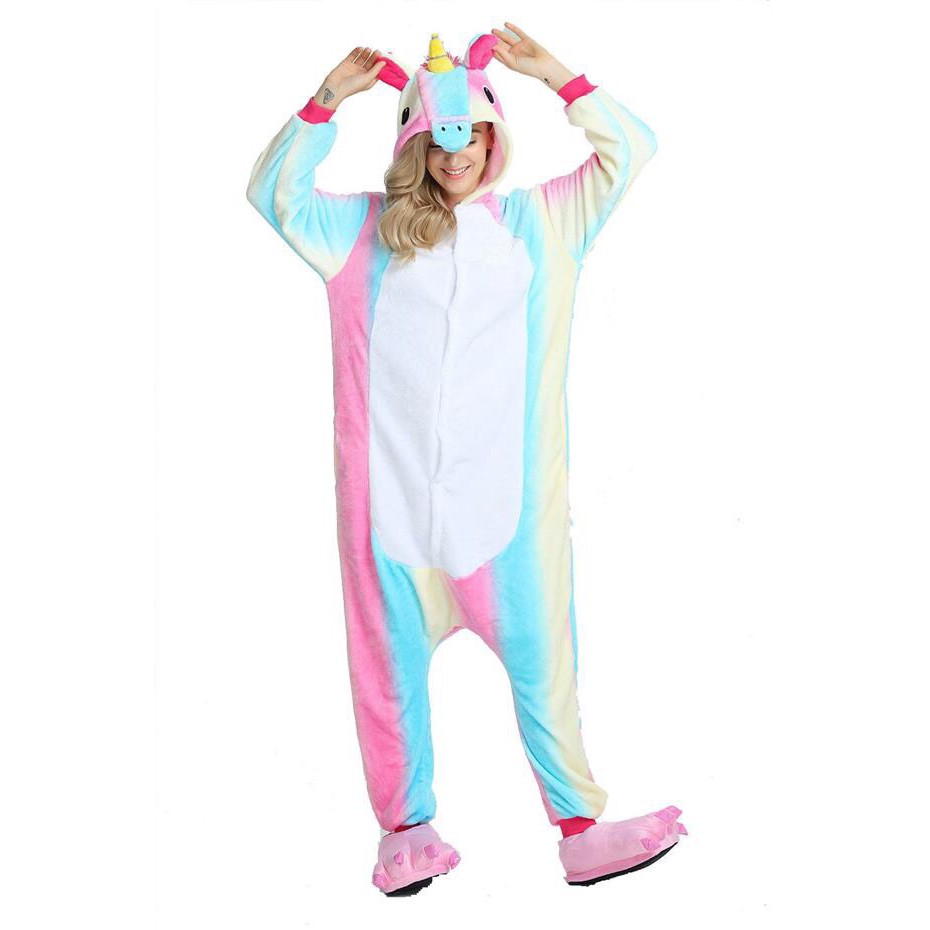 BAJU ONESIE BONEKA UNICORN LOLIPOP KOSTUM PIYAMA BAJU TIDUR ANAK DAN DEWASA