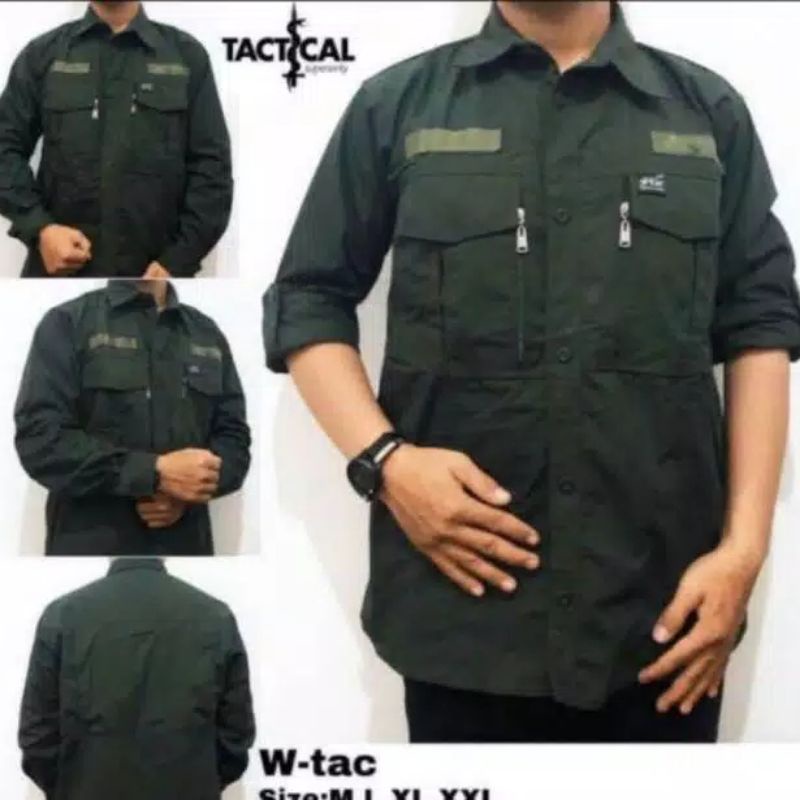 Kemeja tactical w-tac Lapangan kerja pria outdor