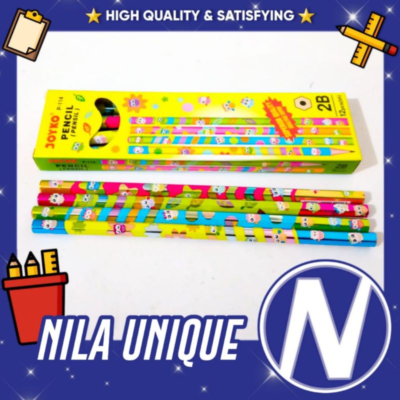 

PENSIL JOYKO FANCY 2B P114 (HARGA PAK : 12 pcs)