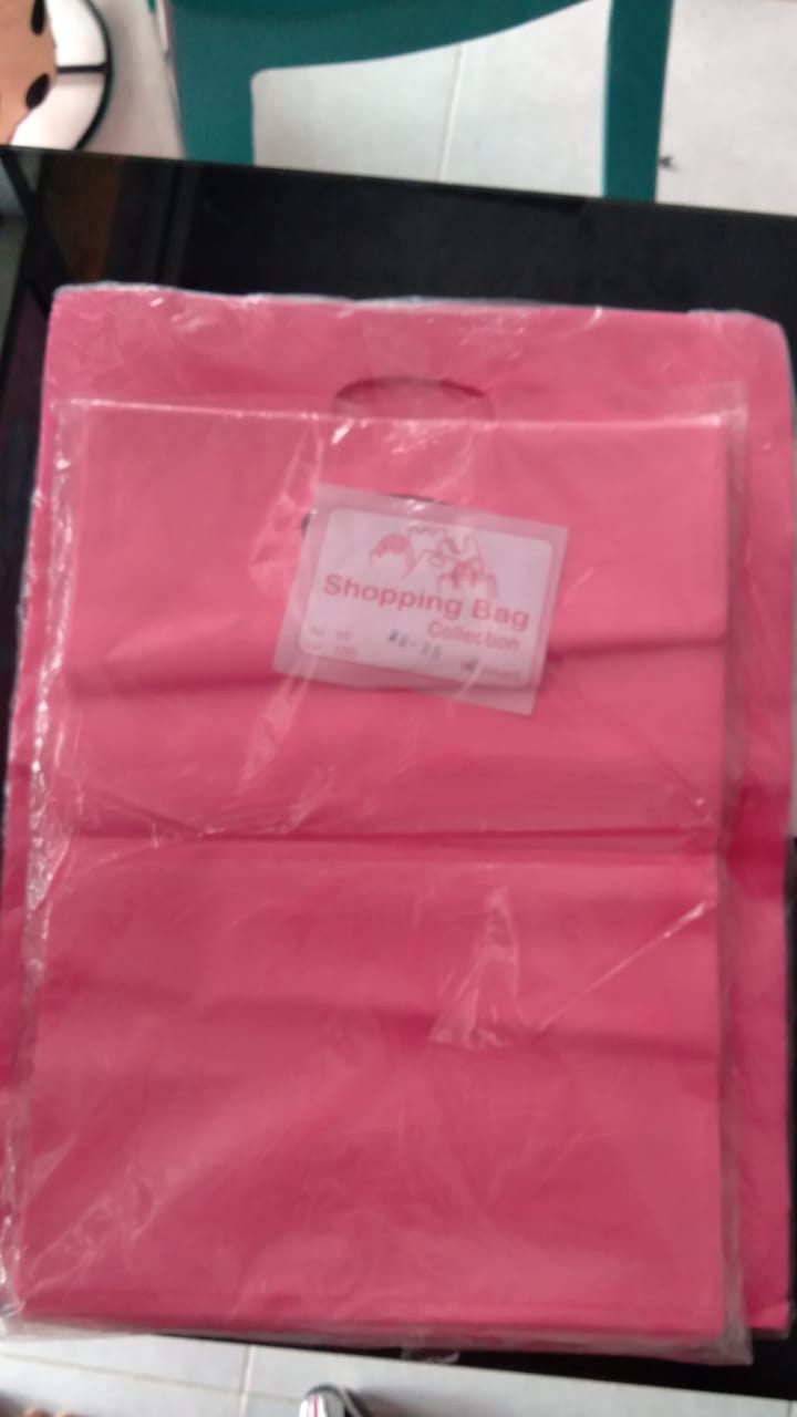 Kantong Plastik Packig Olshop Plong Polos Murah 25 X 35