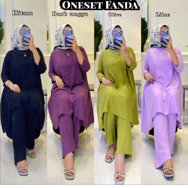 ONESET FANDA PREMIUM / BAJU WANITA / SET WANITA