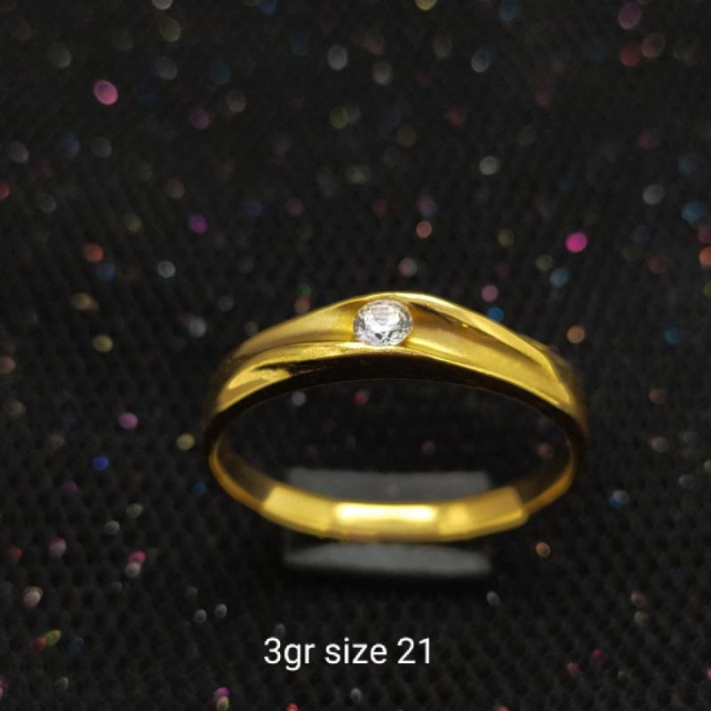 Cincin Emas 17 K - 3gr Kadar 750 - 2633