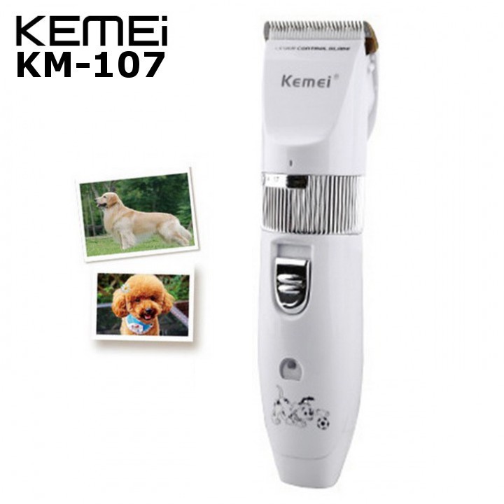 Pet Clipper Alat Cukur Bulu Hewan Kemei KM-107 Cukur Bulu Anjing Dan Kucing