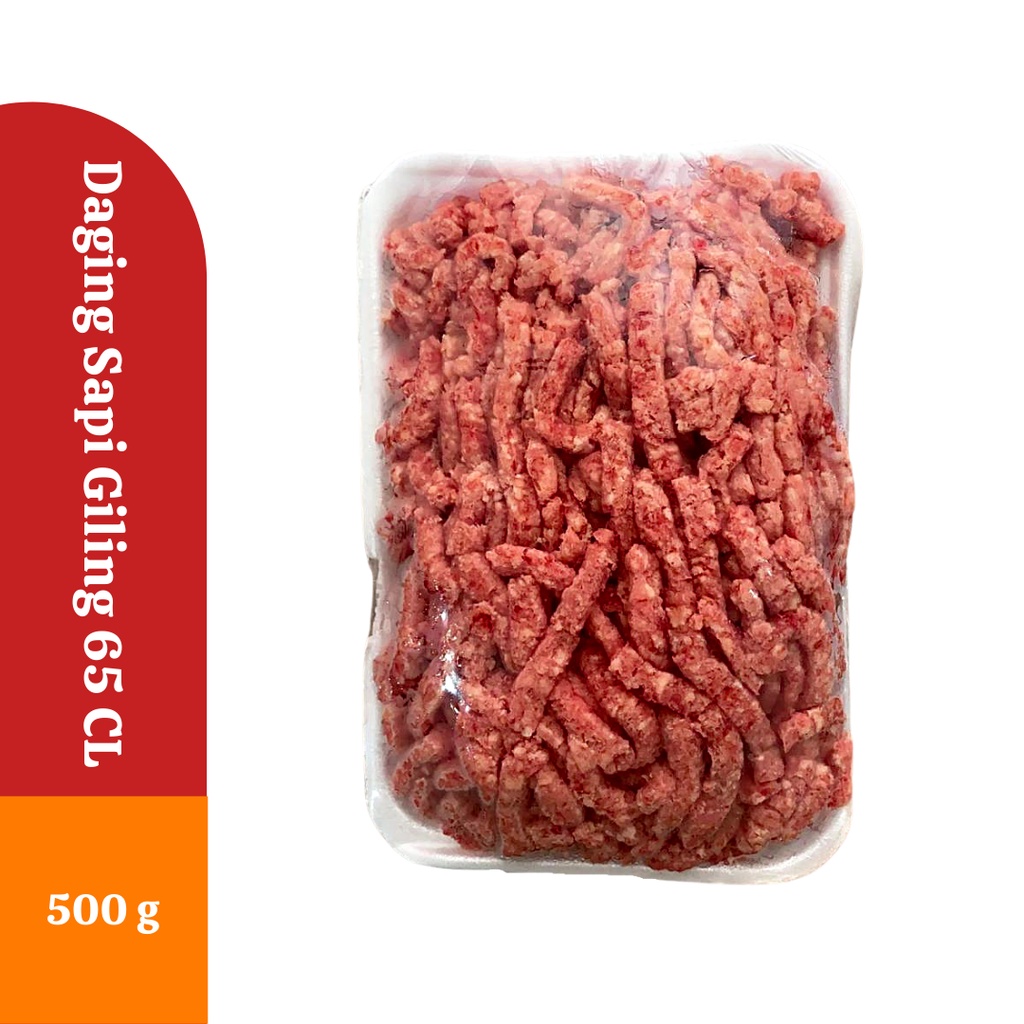 

Daging Sapi Giling 65 CL 500 Gr / Daging Giling 65% Daging 35% Lemak