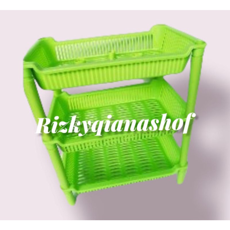 Free Bubble Packing/Rak Bumbu Dapur 3 Susun Mini/Rak Plastik Wita Star/Rak Kosmetik Mini