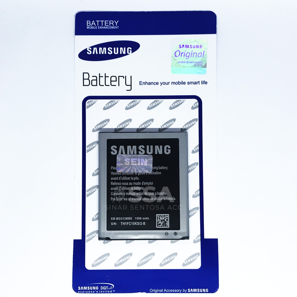 Baterai Original Samsung Galaxy V G313 G313H Ace 3 S7270 Duos LTE Ace 4 Star Plus S7262 Batre OEM