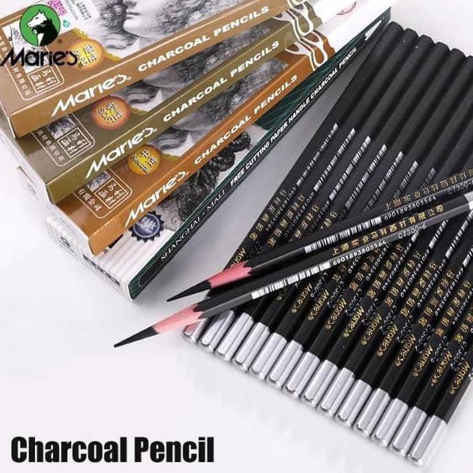 

MARIES CHARCOAL PENCIL C7300- 2 HARD