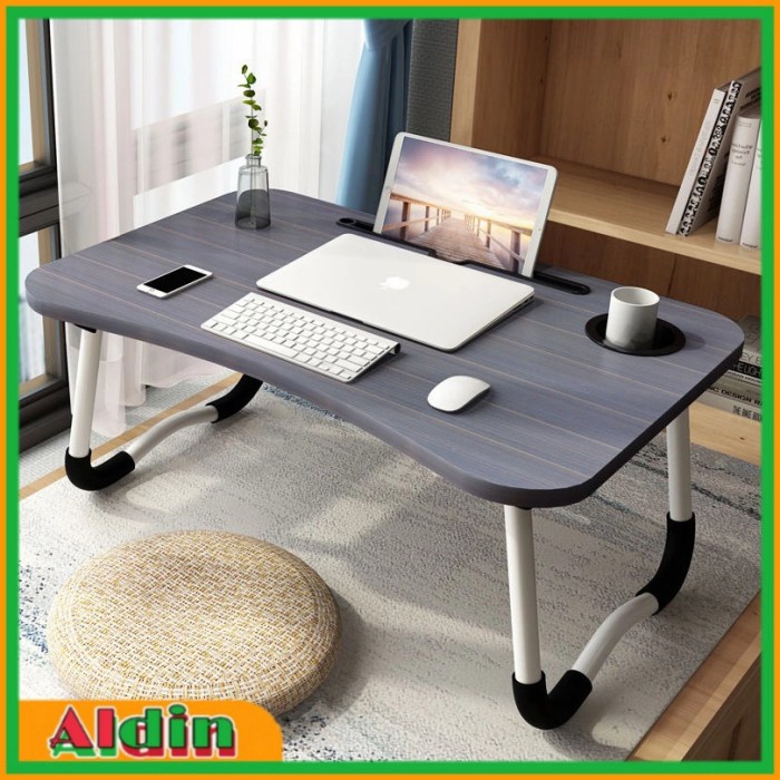 Meja Laptop Lipat Adjustable Portable Rotate Laptop Desk - ND02