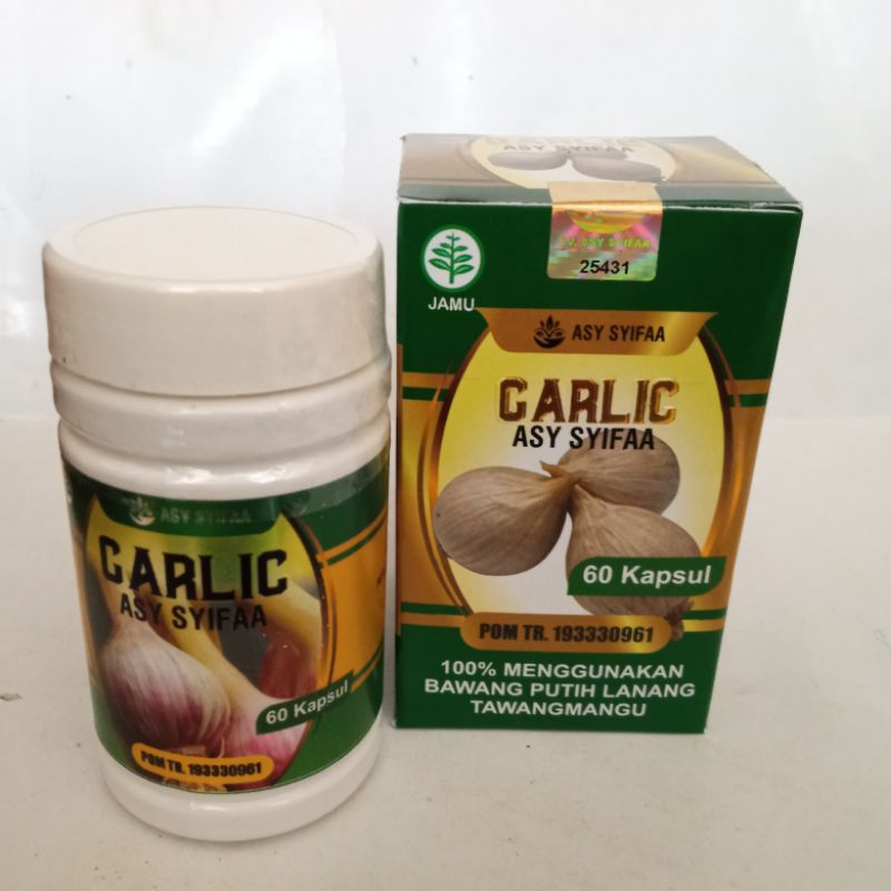 

KASPUL GARLIC ASY SYIFA mengobati hipertensi,kolesterol,radang saluran pernafasan,anti baktrti dan virus,dll