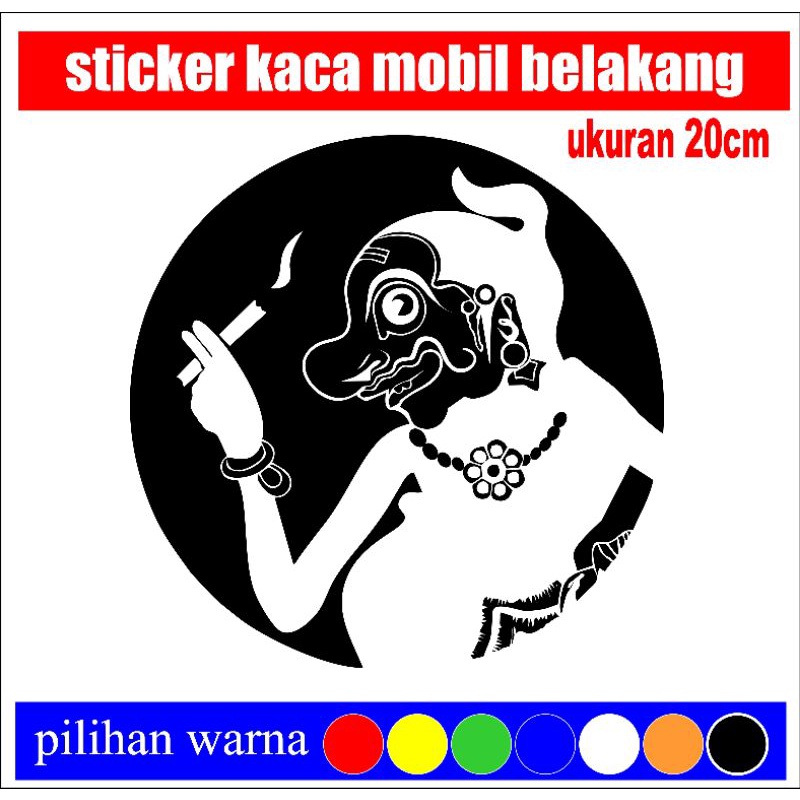 Stiker Cutting Stiker Wayang Punokawan