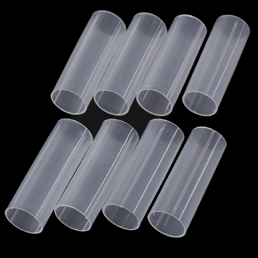 (lsingers1) 8pcs Tabung holder Baterai 18650 6cm Bahan Plastik Untuk Senter