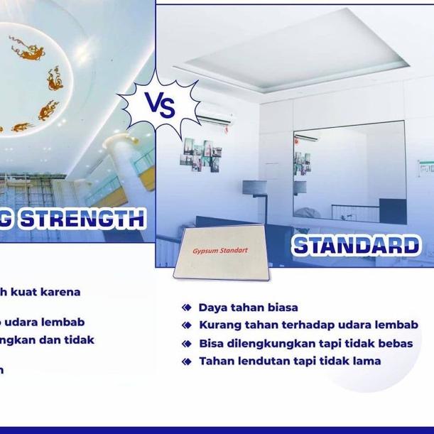 ☈ Papan Gypsum Aplus 9mmx1200x2400 atap plafon gipsum ℮