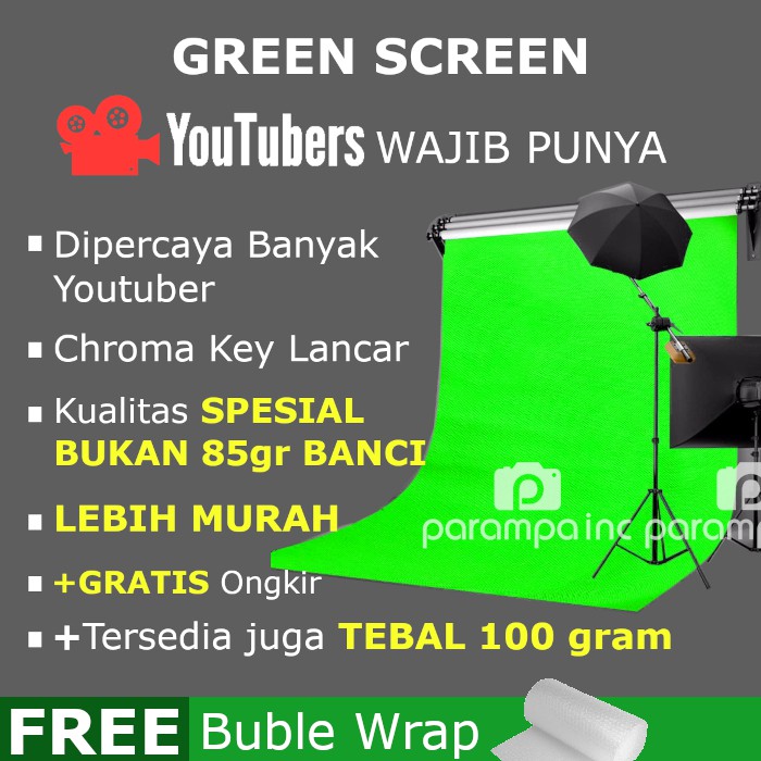 Grosir Kain Green Screen Berkualitas Youtuber Dan Backdrop Backround Foto Video Shopee Indonesia