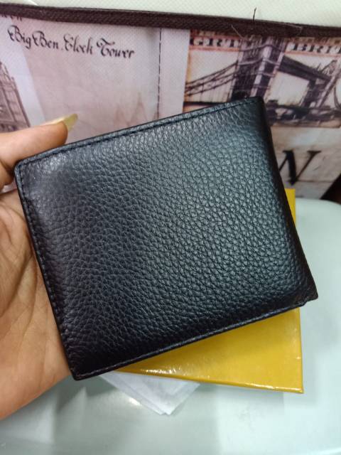 Dompet pria mont blanc black leather
