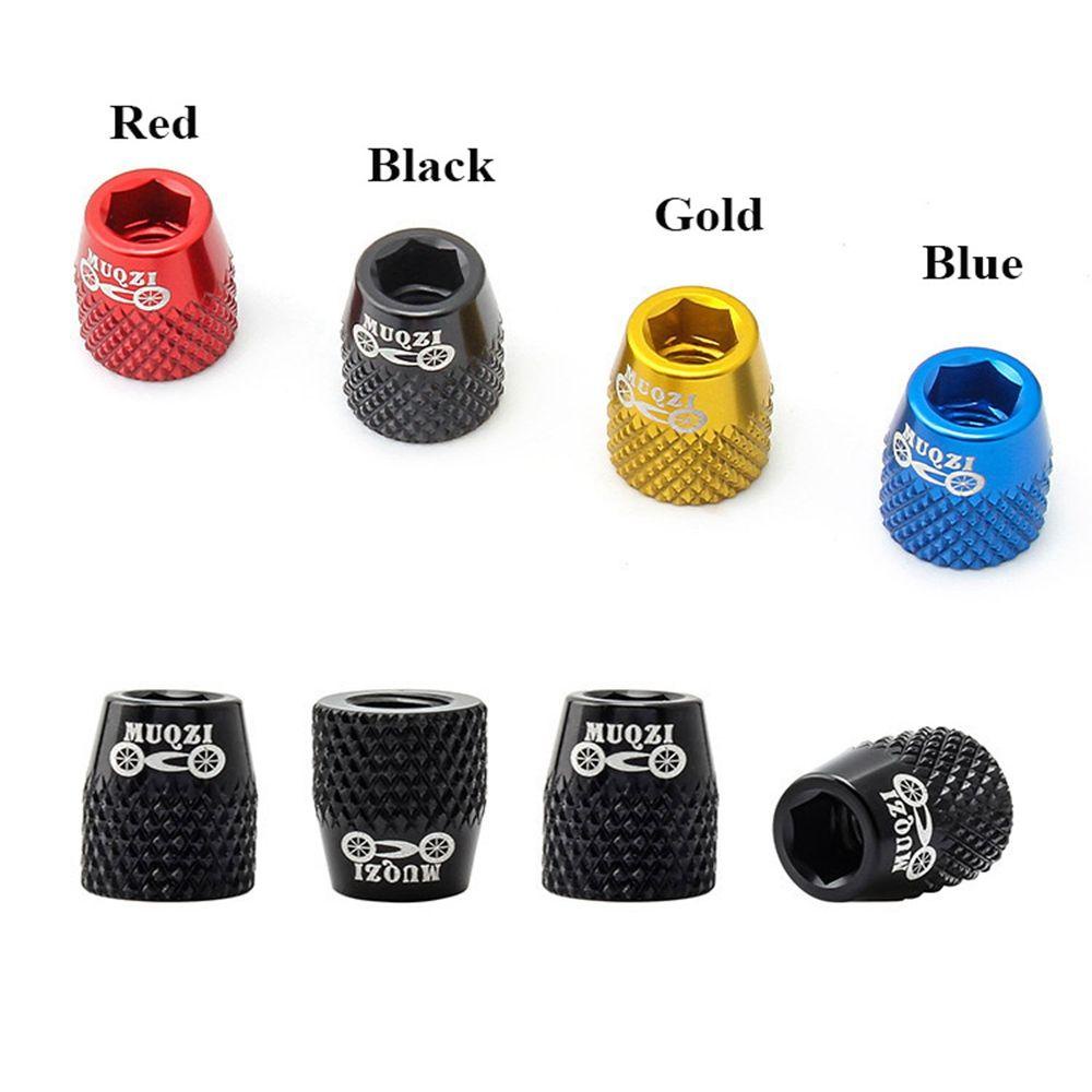 R-FLOWER 4pcs Blok Rem Sekrup Bahan Aluminium Alloy Untuk MTB Road Block Fixing Nut V-Brake Blocks Nut