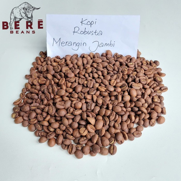 Kopi Robusta Merangin Jambi 500 GRAM Biji / Bubuk Giling  Biji Kopi Coffee Bean