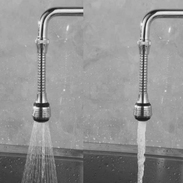 INFY - Sambungan Keran Air Selang Stainless Filter Extender Fleksibel 360 Rotate Faucet Aerator R137