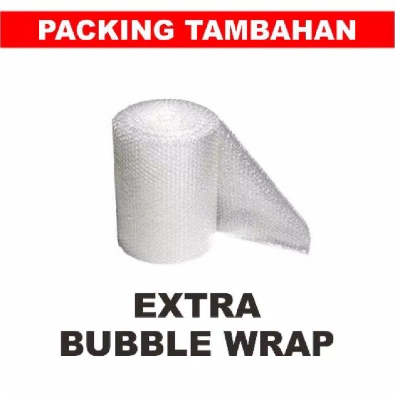 extra bubble wrap untuk packing tambahan