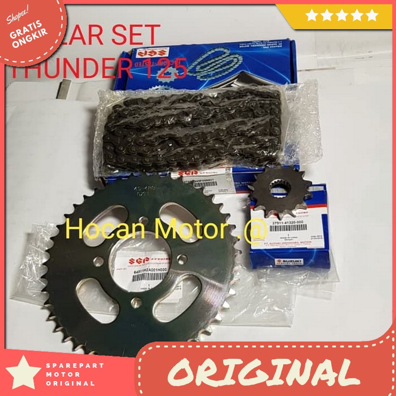 Gear Gir Set Suzuki Thunder 125 Suzuki Thunder Lama Asli Sgp Original