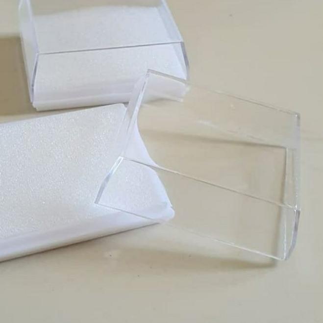 ֍ (Isi 12) Kotak / Box / Tempat Plastik Polos 7cm Rosario Aksesoris Bros Perhiasan Souvenir Hadiah ✱