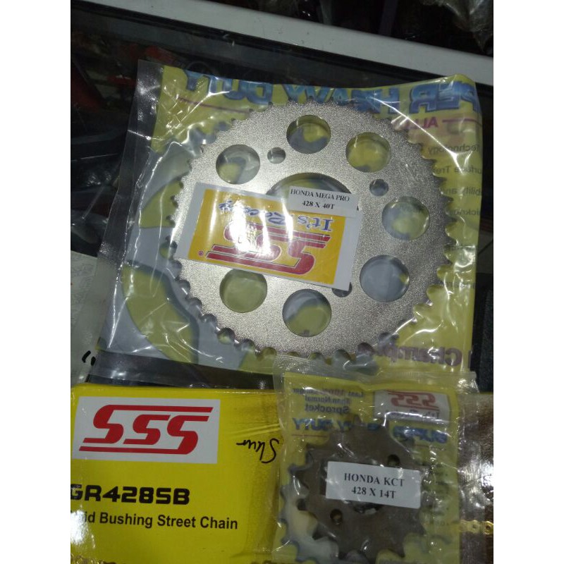 gear set sss original honda cb cbr megapro sonic verza supra 150 gtr