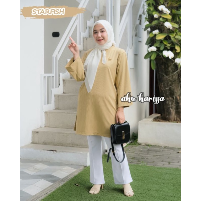 ZAHRA TUNIK ORI BY AKU KARISSA BAJU WANITA MODERN KEKINIAN