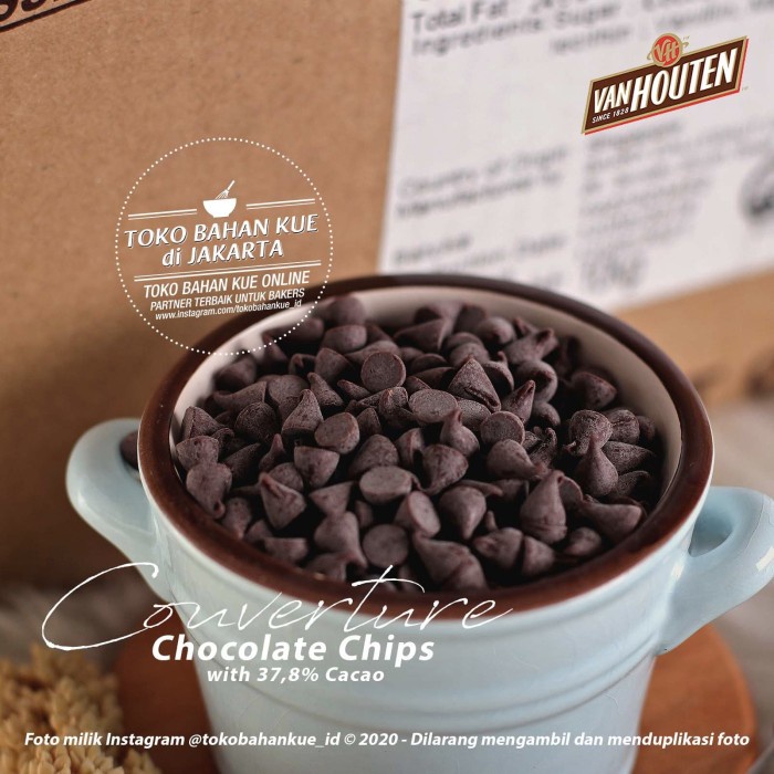 

Van Houten - Chocochips 500gr Choco Chips Couverture Chocolate 37,8%