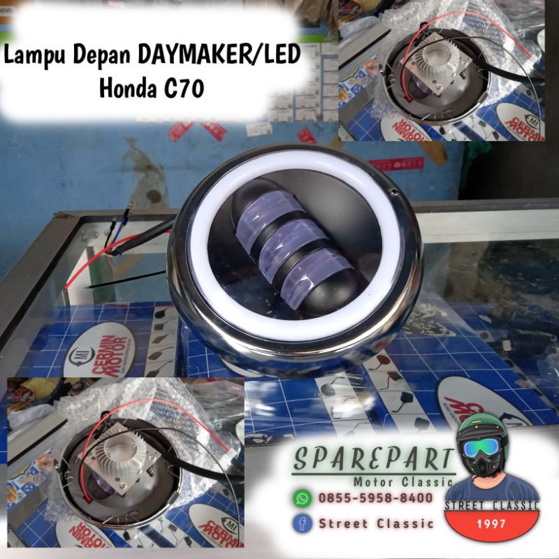 Jual Lampu Daymaker Honda C C Led Original Cmbos Dua Titik Putih