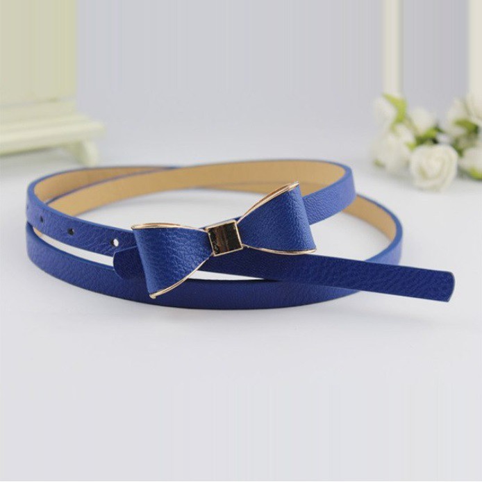 Ikat Tali Pinggang KECIL THIN PITA Fashion Korea Women Gasper Pin Buckle PU Leather Belt