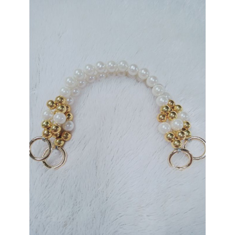 ( Satu pasang) handle  tas mutiara (30,36 dan 40 cm
