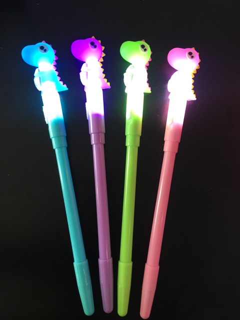 1 LUSIN PULPEN lampu unicorn poni / LED pony gel pen doraemon